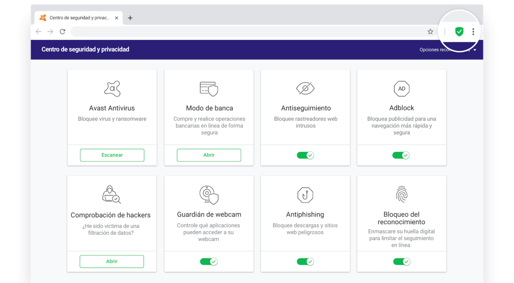 Avast Secure Browser - Centro de Seguridad y Privacidad de Avast