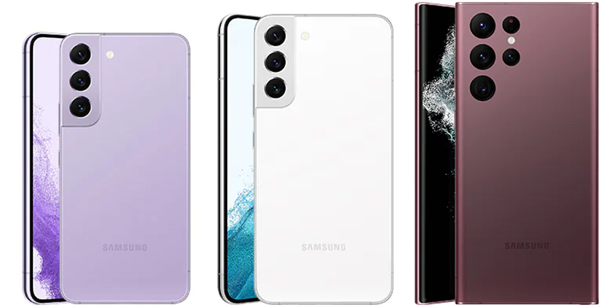 Samsung S22 VS Samsung S22 Plus VS Samsung S22 Ultra comparativa
